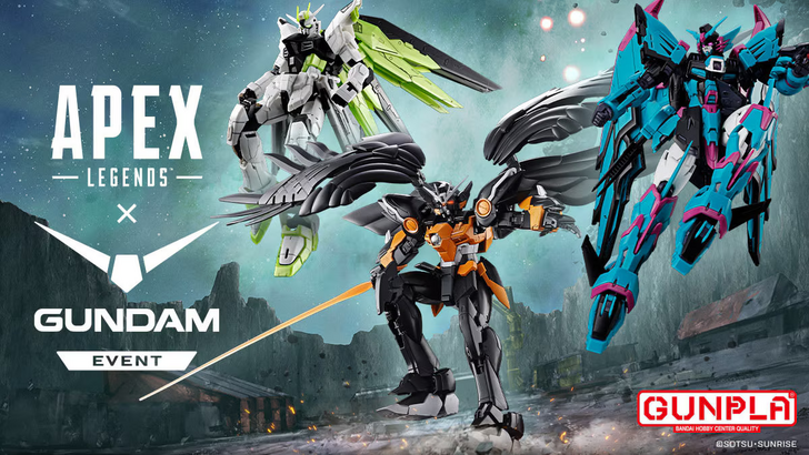Apex Legends Gundam GUNPLA of Freedom Crypto version, Wing Zero Valkyrie version, Epyon Alter version