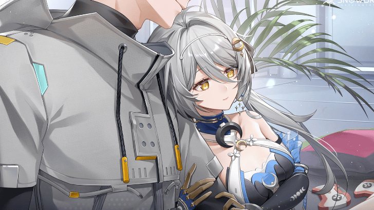 snowbreak Acacia leaning on MC