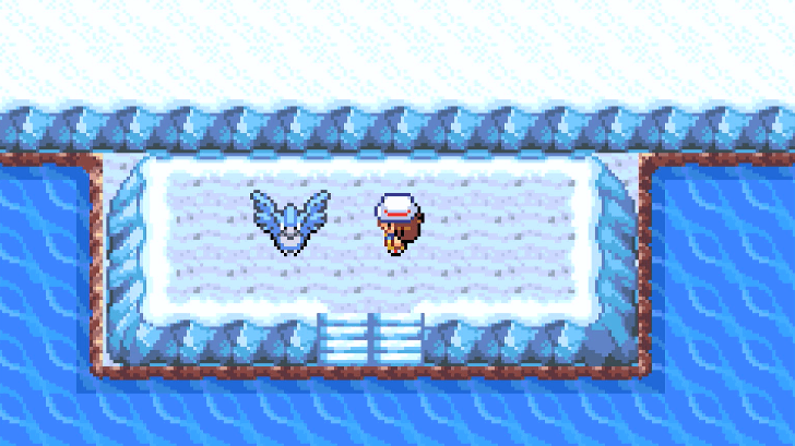Capture Articuno in the Seafoam Islands (Optional)