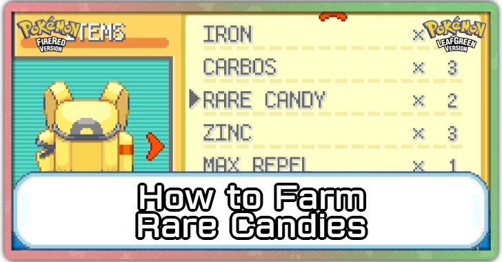 Pokemon FRLG - Rare Candies