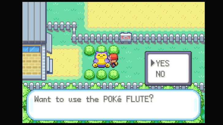 FRLG - Use the Poke Flute on Snorlax