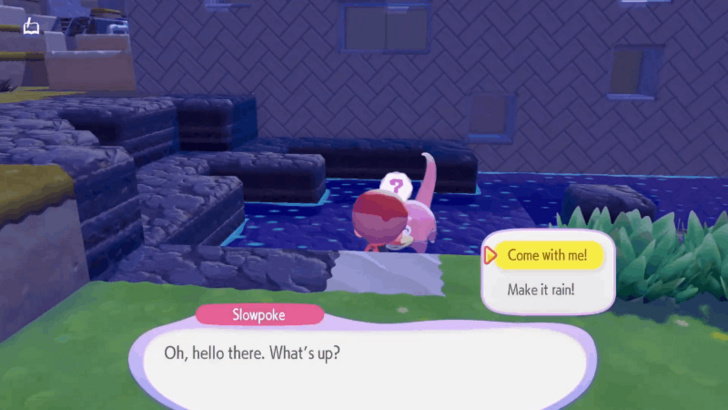 Slowpoke Make it rain.