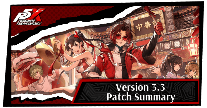 Version 3.3 Patch Summary Top Banner