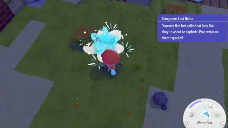 Using Water Gun on a Dangerous Lost Relic