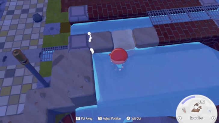 Use beach sand to block the water