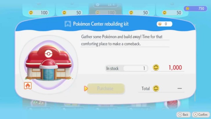 Purchase the Pokemon Center Rebuilding Kit