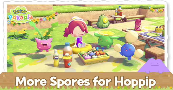 Pokemon Pokopia - More Spores for Hoppip Event