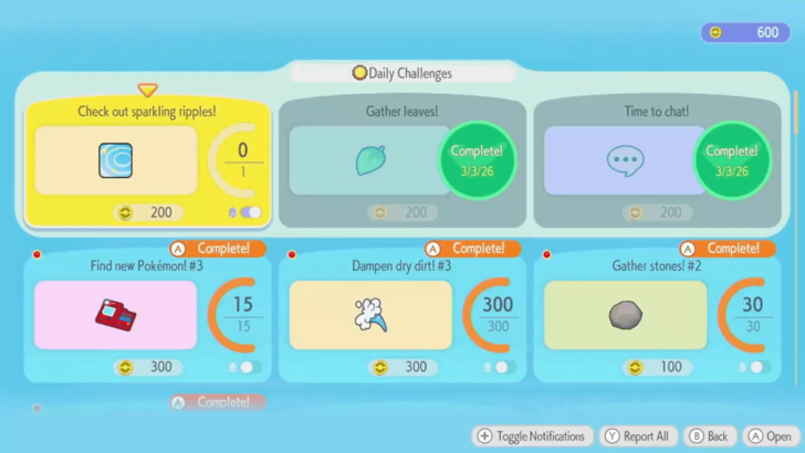 Complete Daily Challenges