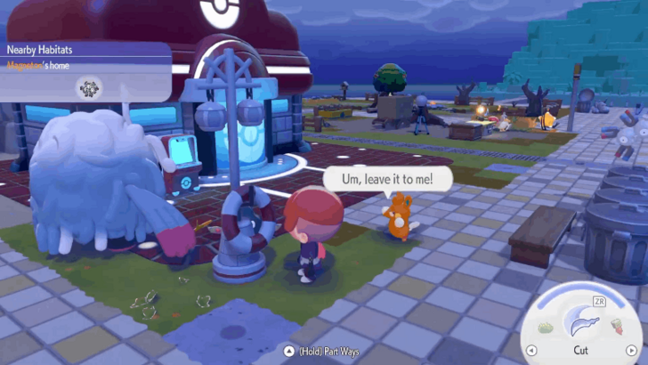 Pawmi lighting up the lamp