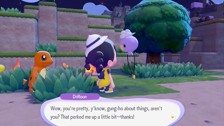 pokemon pokopia driffloon giving the protagonist a quest