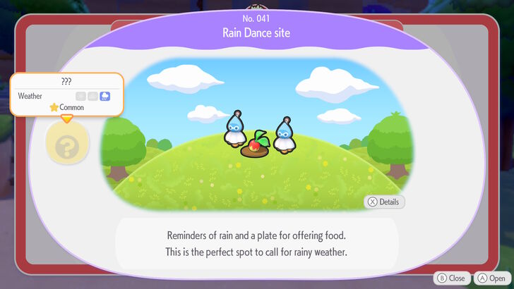 pokemon pokopia habitat dex