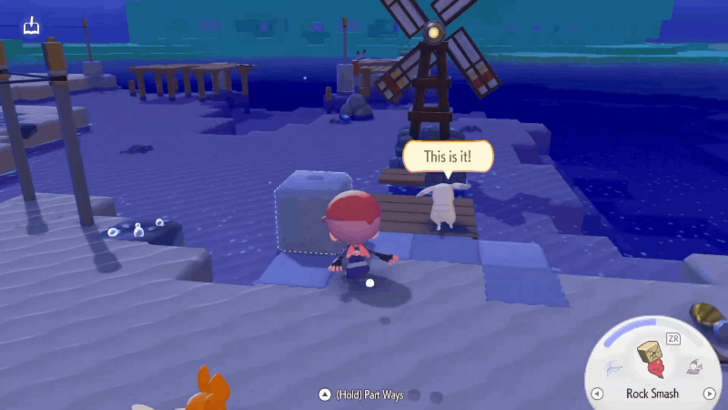 Peakychu near windmill