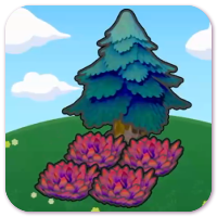 Tree-shaded red tall grass