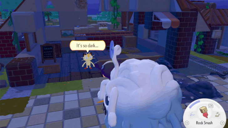 Meowth yellow speech bubble