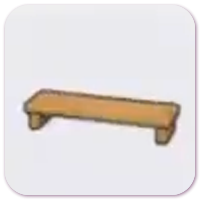 Wooden bench