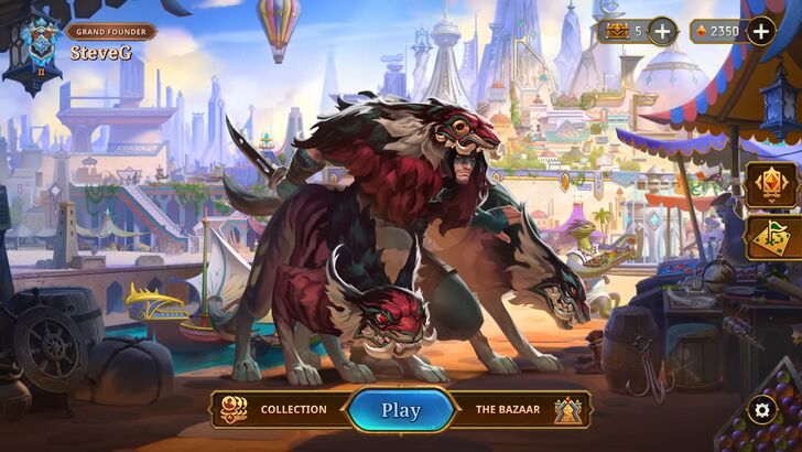 The Bazaar Karnok character screen