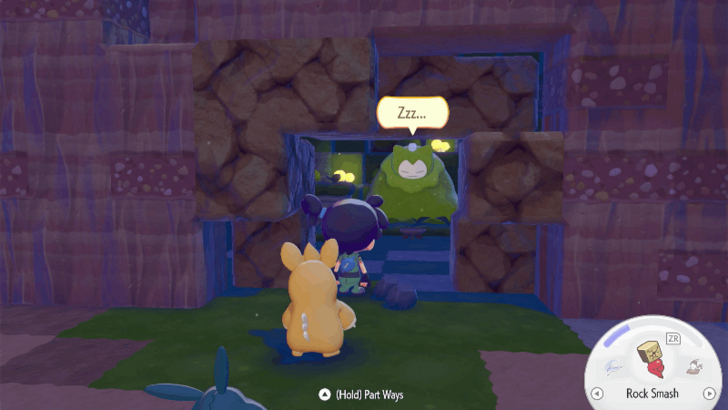 Mosslax inside the cave