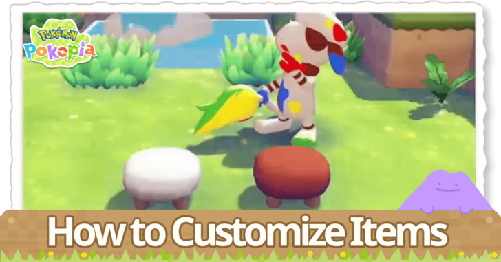 Pokemon Pokopia - How to Customize Items