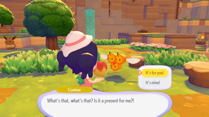 Give Pokemon Food or Gifts