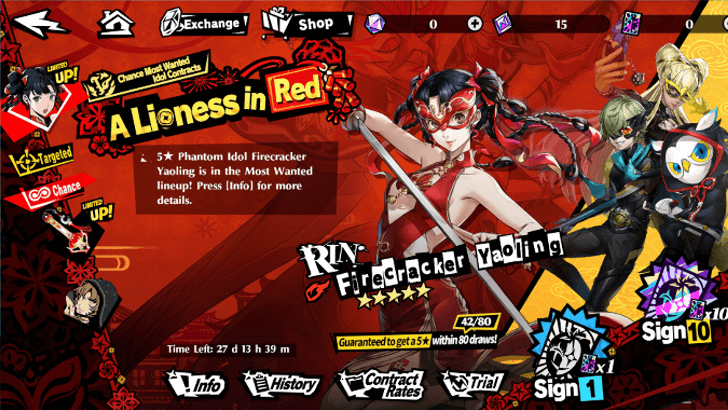 Persona 5 X - A Lioness in Red