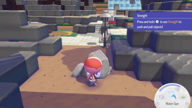 Pull boulder using Strength