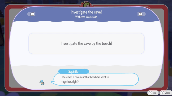 Investigate the cave