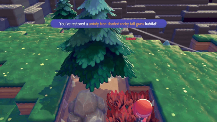 Pointy Tree-Shaded Rocky Tall Grass habitat