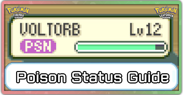 Pokemon FRLG - Poison Status Effect and How to Cure