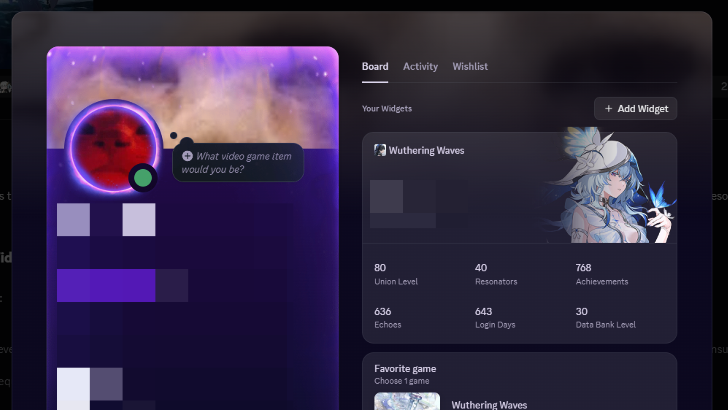 07 - Check Widget on Profile
