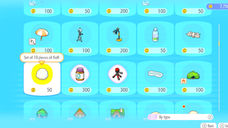 Purchase Fluff from the Pokemon Center Shop