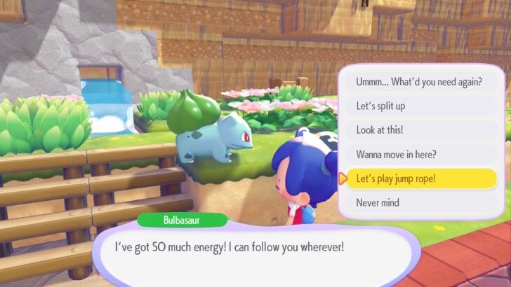 Pokemon Pokopia - Talk to Bulbasaur