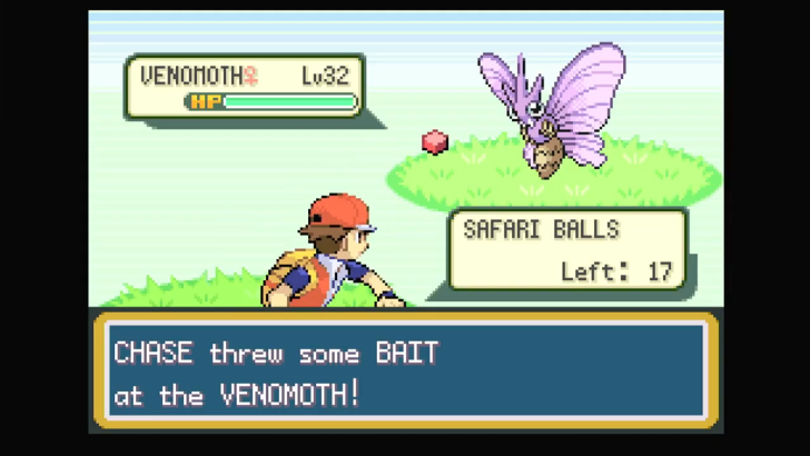 Safari Zone Throwing Bait