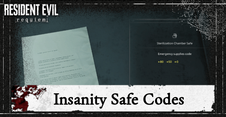 Resident Evil Requiem (RE9) - Insanity Safe Codes