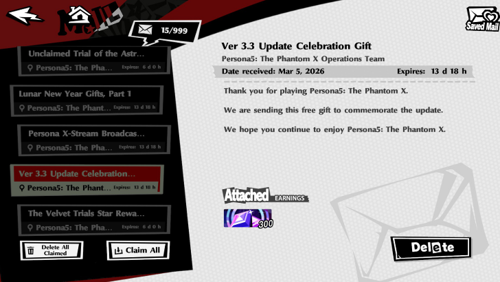 mail - Update Celebration 3.3