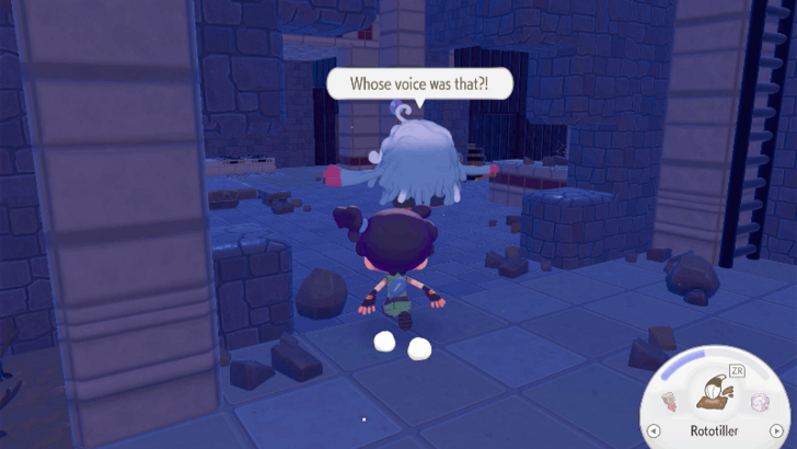 Follow Professor Tangrowth after the cutscene ends