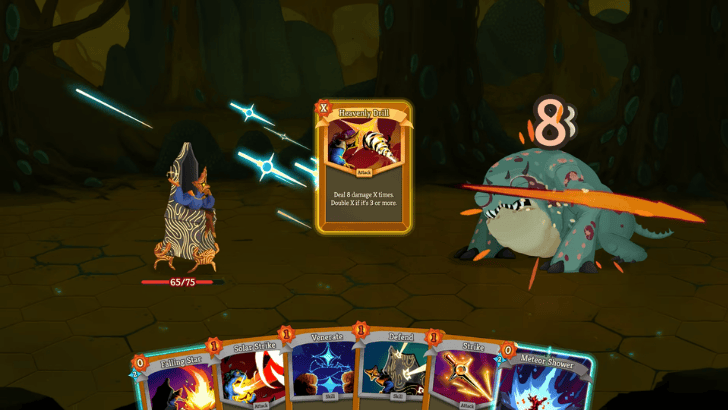 Slay the Spire 2 The Regent Heavenly Drill card during battle