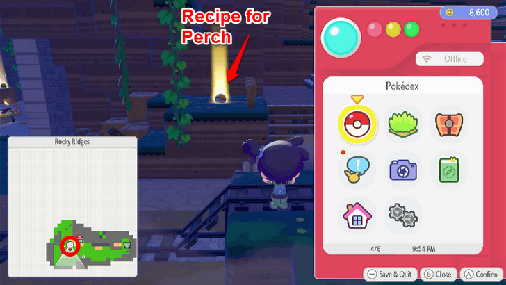 Perch Recipe Location