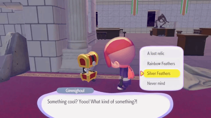 Gimmighoul Silver Feathers Trade