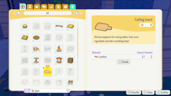 Cutting Board Requirements