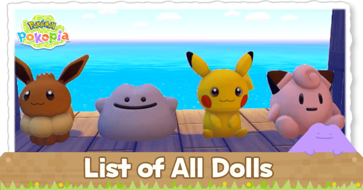 Pokemon Pokopia - List of All Dolls
