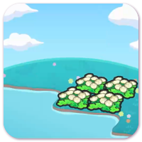 Hydrated fluffy flower bed