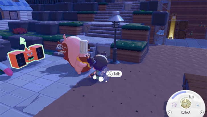 Talk to Chef Dente after placing the pot