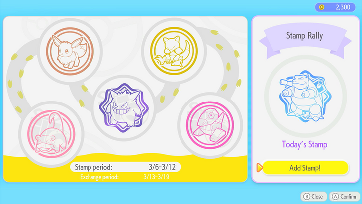 Obtain Five Unique Stamps Per Card