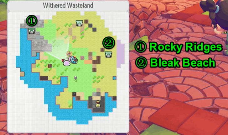 Rocky Ridges and Bleak Beach Locations