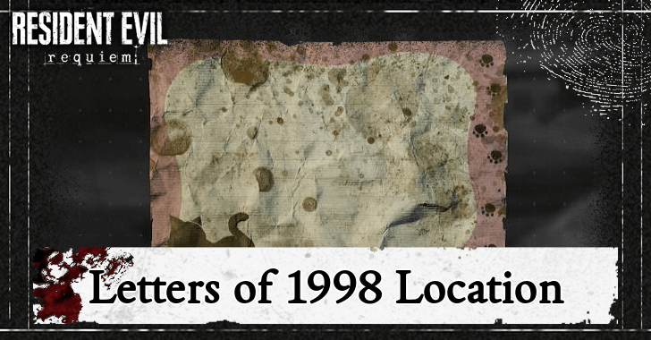 Resident Evil Requiem Letters of 1998 Location