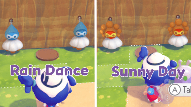 Pokemon Pokopia - Rain Dance or Sunny Day Site