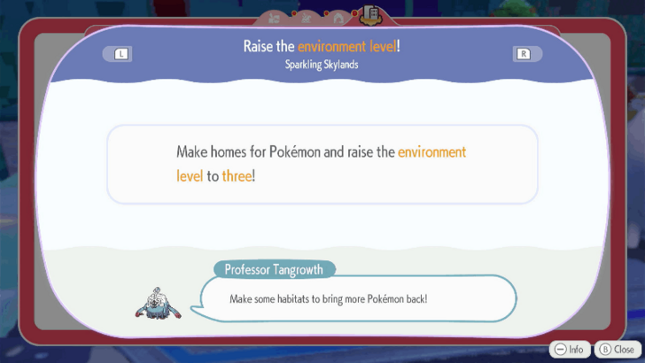 Raise the environment level to 3