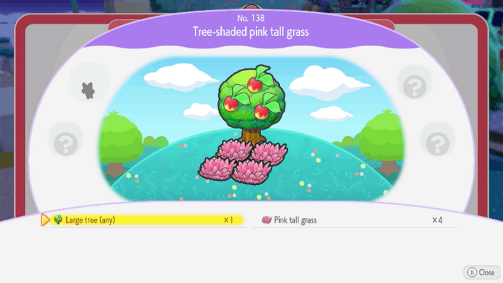 Tree-Shaded Pink Tall Grass