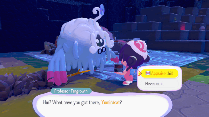 Give Lost Relic to Professor Tangrowth