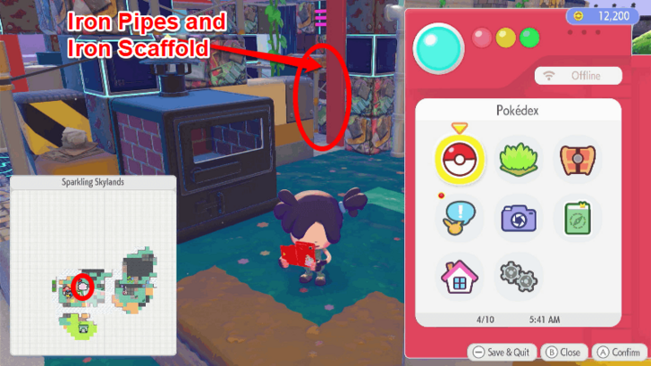 Iron Pipes and Iron Scaffold Locations